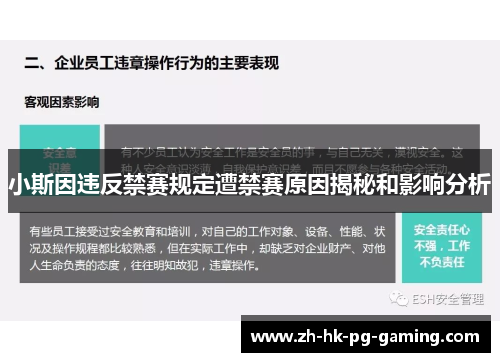 小斯因违反禁赛规定遭禁赛原因揭秘和影响分析